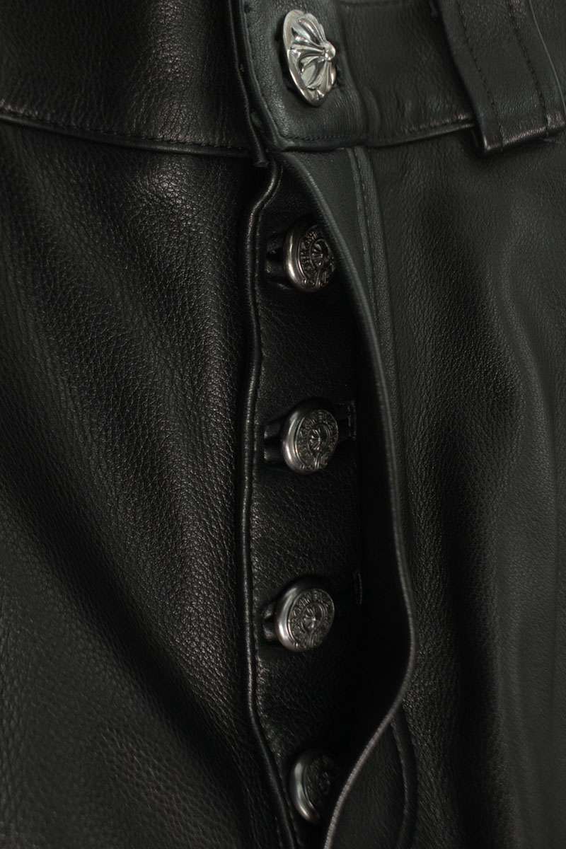 Chrome Hearts CARPENTER DOUBLE KNEE Leather Pants Size 31