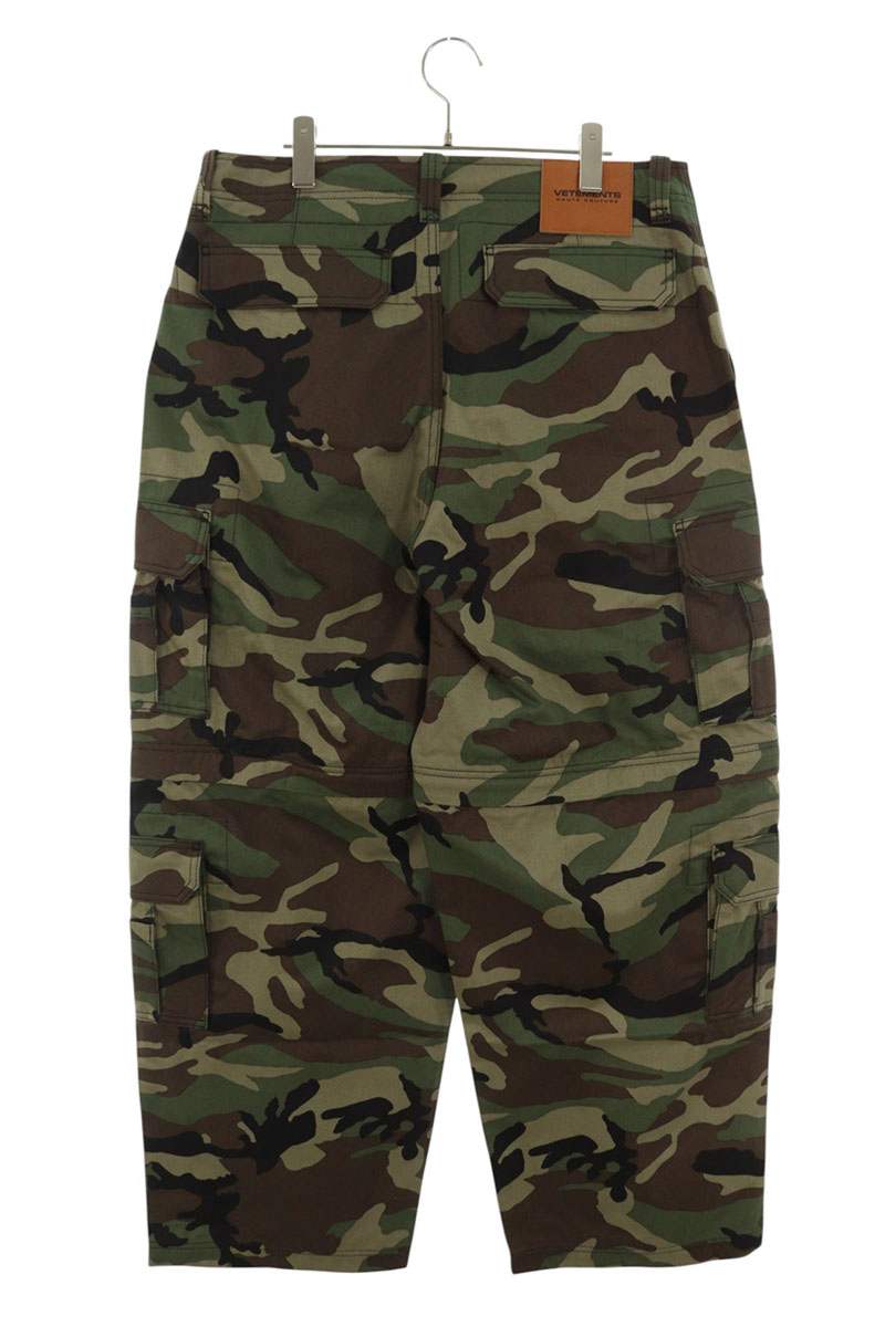 VETEMENTS 26SS Camo Zip Cargo Pants Detachable Knee Size 32