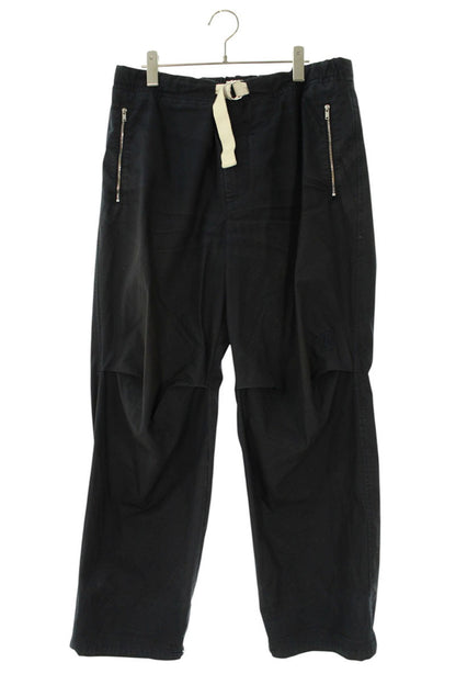 Jil Sander Embroidered Cotton Long Pants Black Size 33