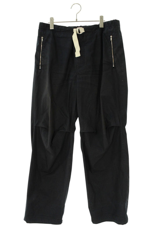 Jil Sander Embroidered Cotton Long Pants Black Size 33