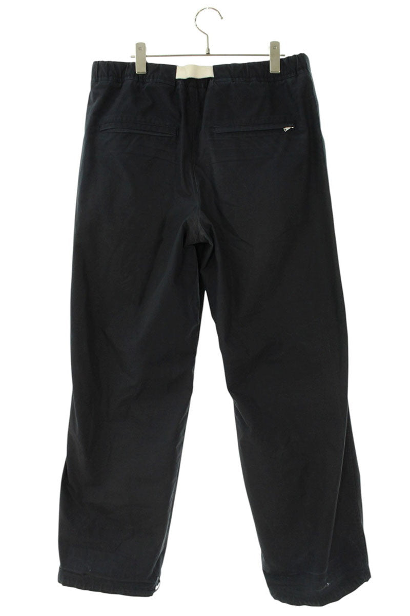 Jil Sander Embroidered Cotton Long Pants Black Size 33