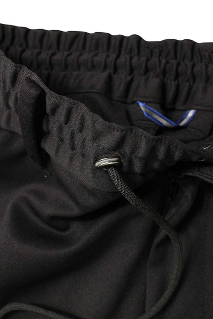 junhashimoto Black Drawcord Polyester Long Pants Size 34