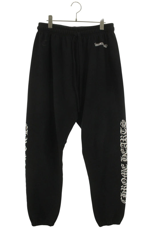 Chrome Hearts Side Logo Print Sweat Pants Black Size 36
