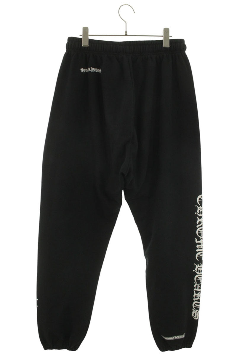 Chrome Hearts Side Logo Print Sweat Pants Black Size 36