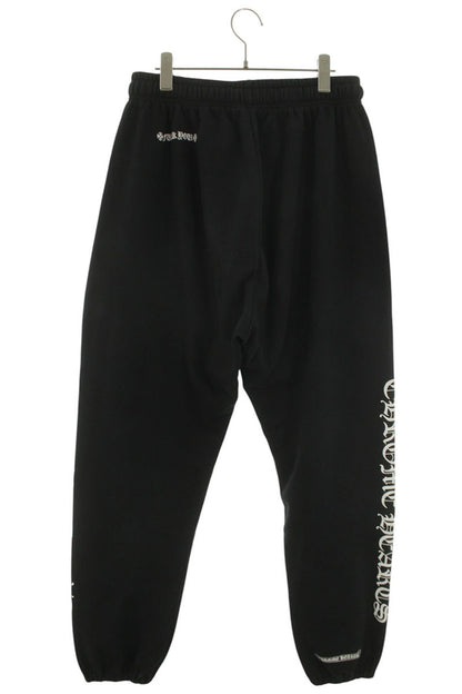 Chrome Hearts Side Logo Print Sweat Pants Black Size 36