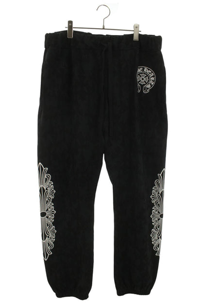 Chrome Hearts Cemetery Cross AOP Sweat Pants Black Size 38
