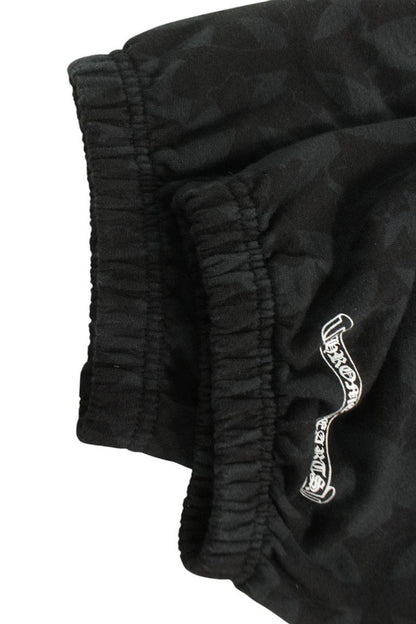 Chrome Hearts Cemetery Cross AOP Sweat Pants Black Size 38