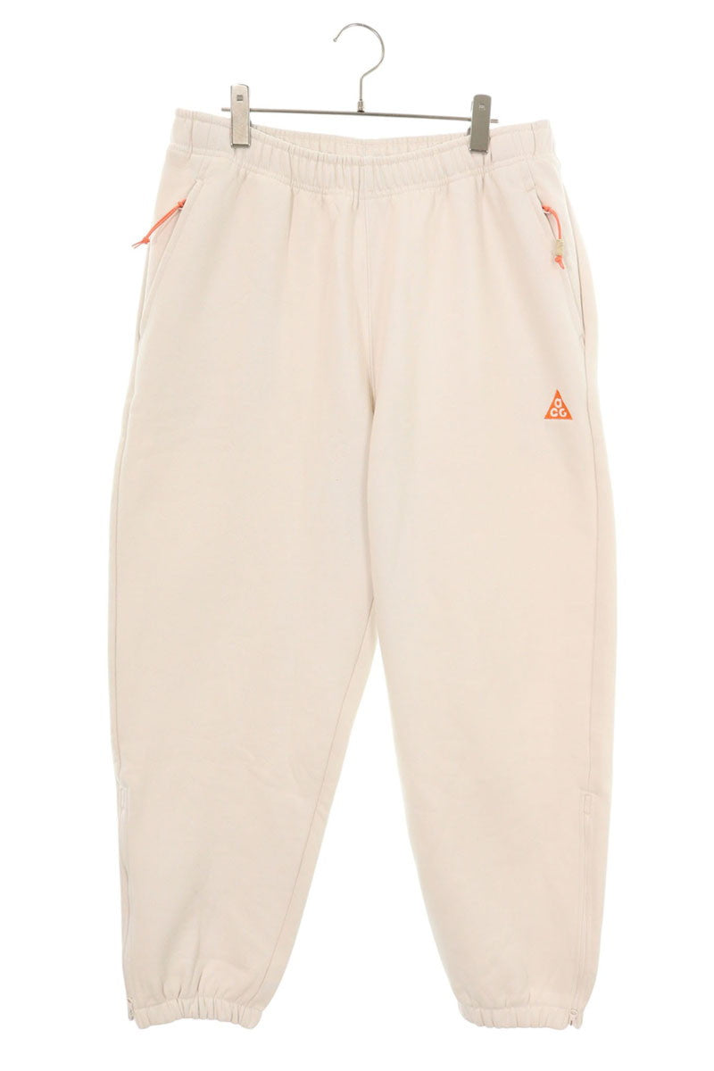 NIKE Beige ACG Logo Embroidered Sweatpants Size 32