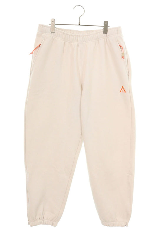 NIKE Beige ACG Logo Embroidered Sweatpants Size 32