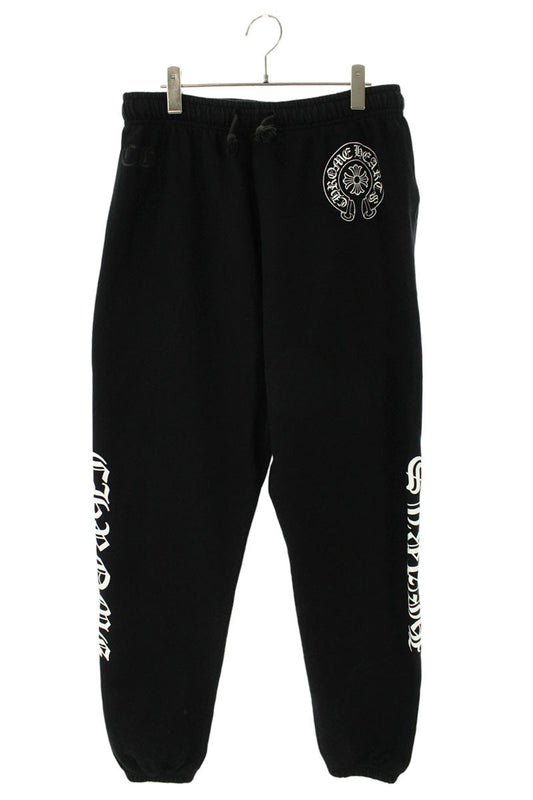 Chrome Hearts Side Logo Print Sweat Pants Black Size 34