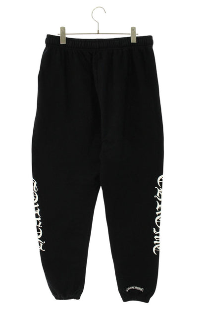 Chrome Hearts Side Logo Print Sweat Pants Black Size 34