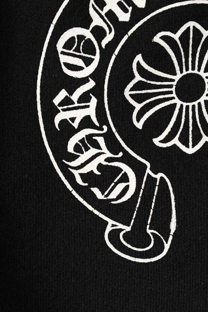 Chrome Hearts Side Logo Print Sweat Pants Black Size 34