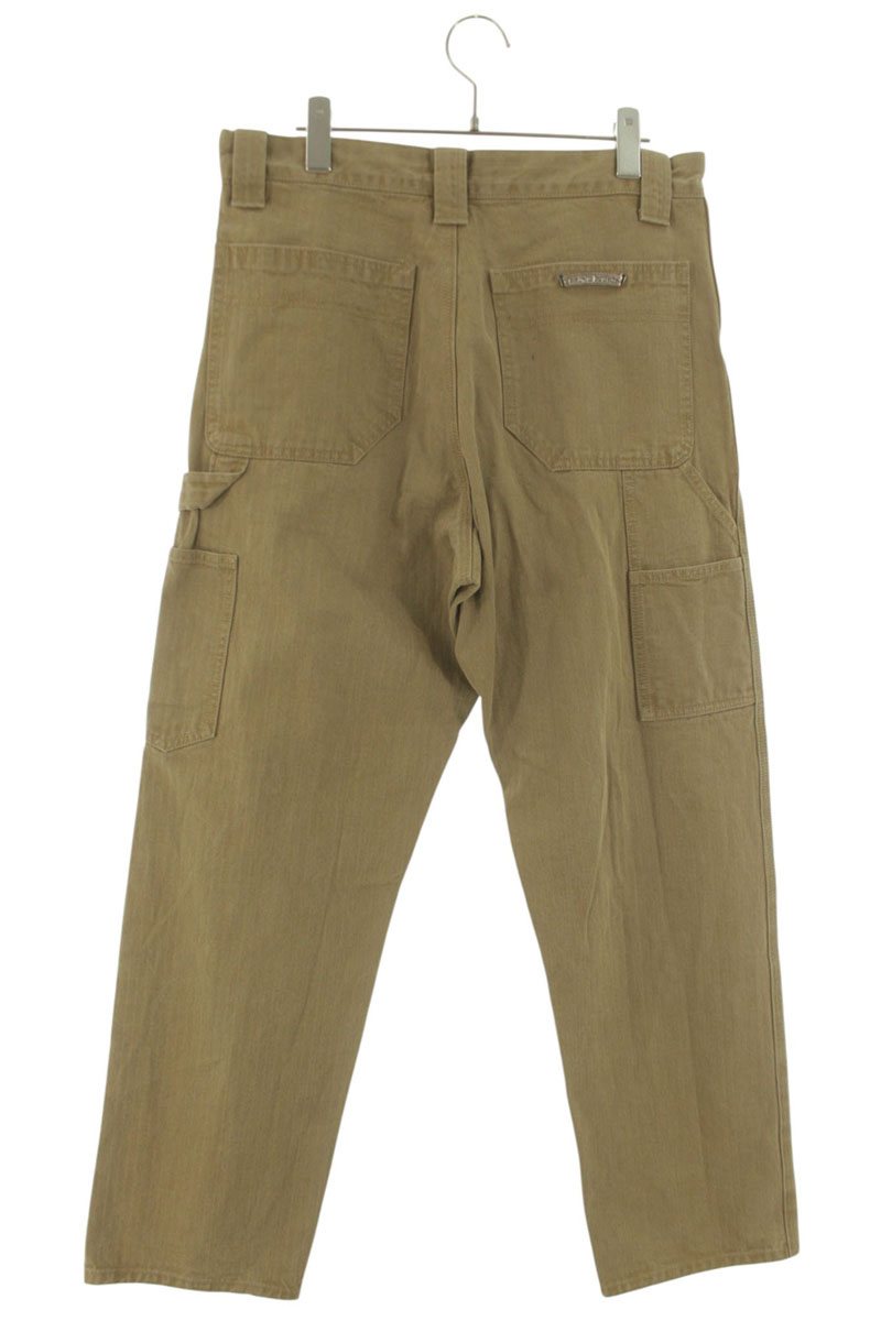 Chrome Hearts Cross Ball Button Cotton Pants Brown Size 31