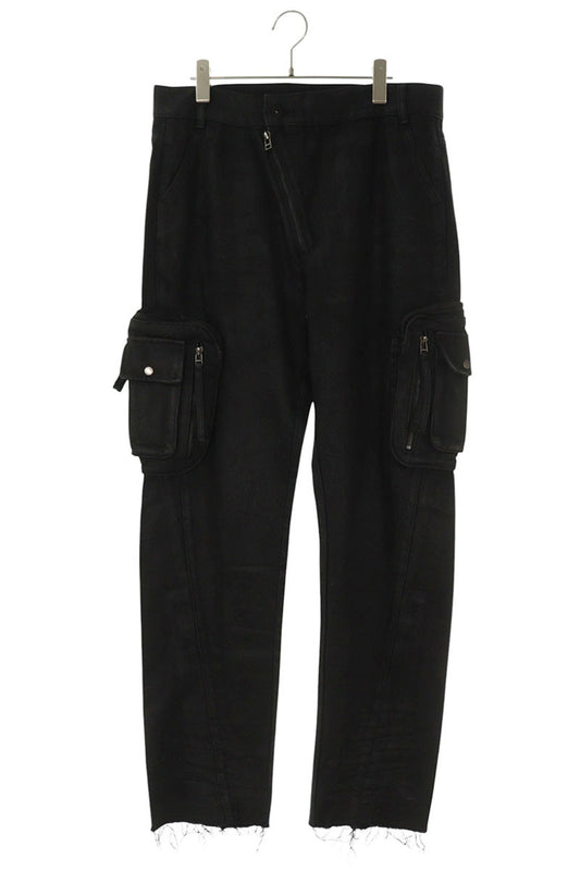 Troubled Waters Black Coated Hem Zip Cargo Pants Size 34