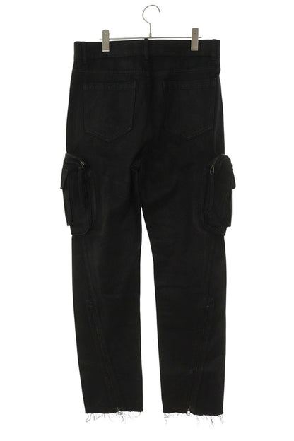 Troubled Waters Black Coated Hem Zip Cargo Pants Size 34