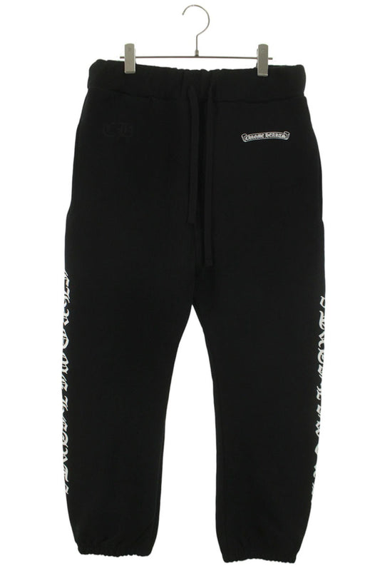 Chrome Hearts Side Logo Print Sweat Pants Black Size 32