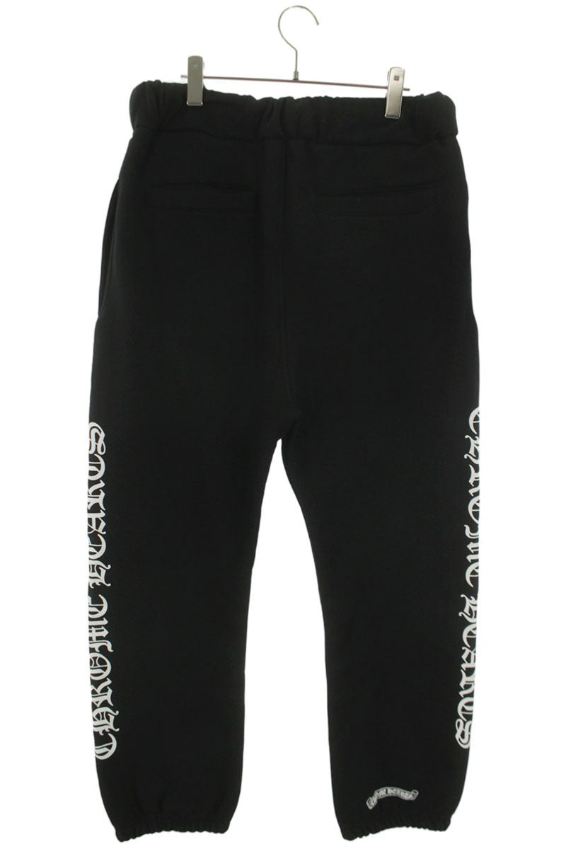 Chrome Hearts Side Logo Print Sweat Pants Black Size 32
