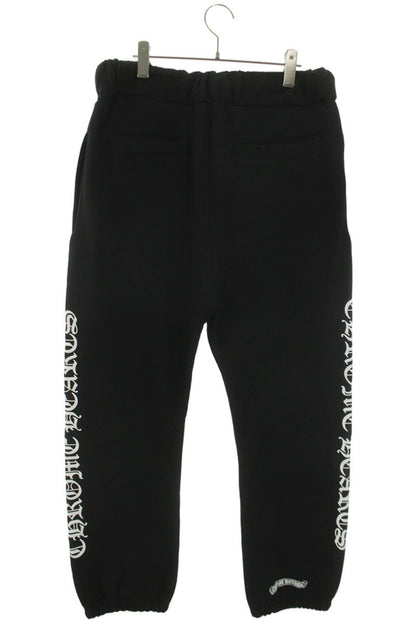 Chrome Hearts Side Logo Print Sweat Pants Black Size 32