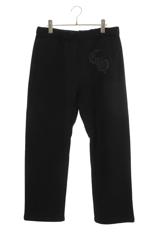 Chrome Hearts CH Logo Embroidered Sweat Pants Black Size 32