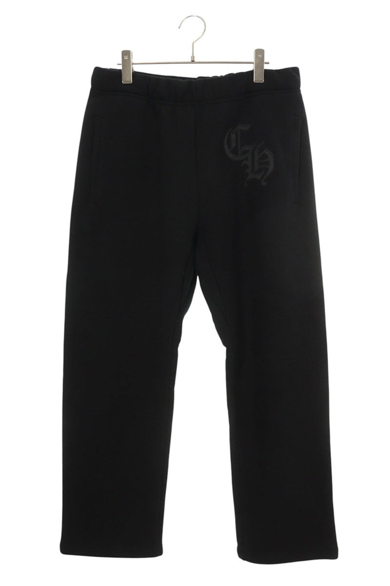 Chrome Hearts CH Logo Embroidered Sweat Pants Black Size 32