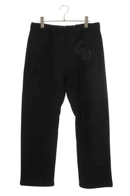Chrome Hearts CH Logo Embroidered Sweat Pants Black Size 32
