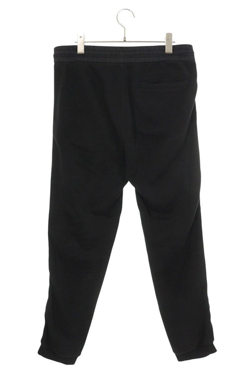 MONCLER Black White Cotton Side Logo Line Pants Size 30