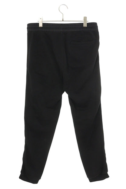 MONCLER Black White Cotton Side Logo Line Pants Size 30