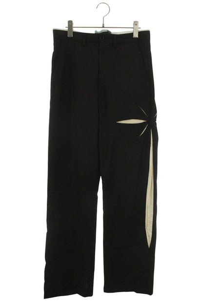 KUSIKOHC Black Wool Floral Pants Size 33