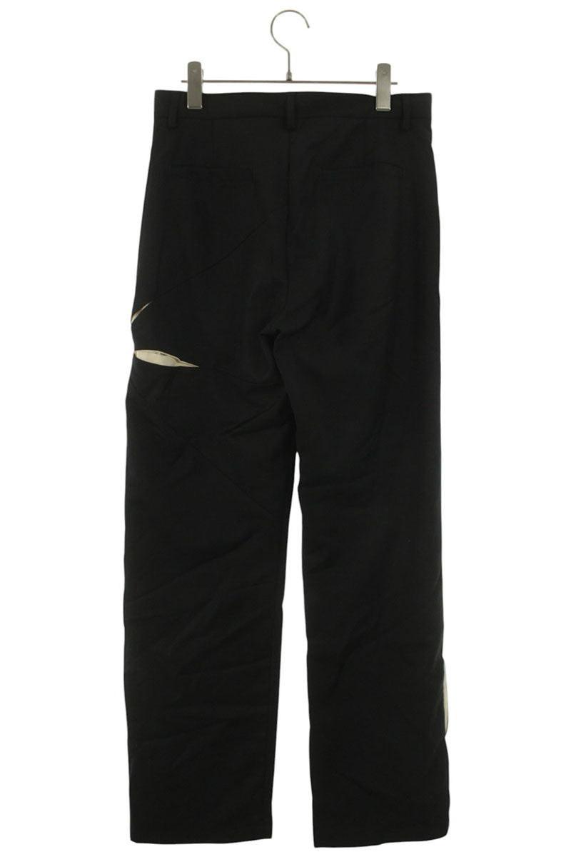 KUSIKOHC Black Wool Floral Pants Size 33