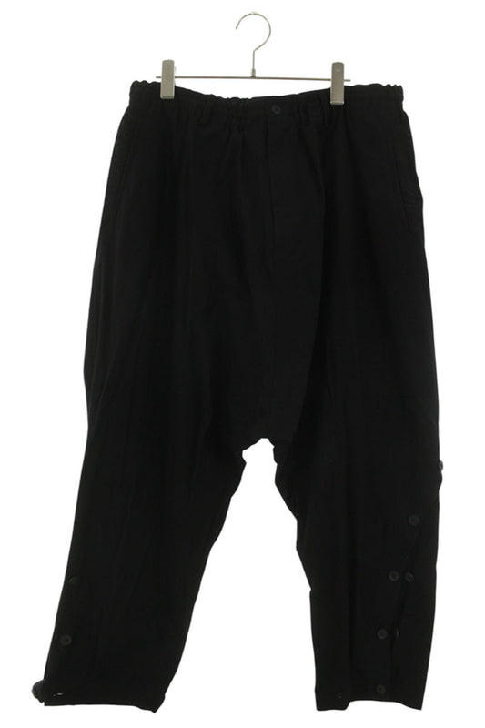 YOHJI YAMAMOTO I-Button Cotton Pants Black Size 34