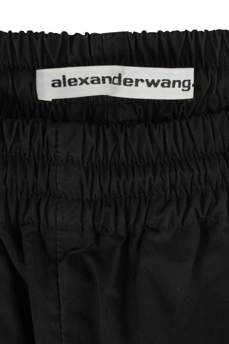 ALEXANDER WANG Black Nylon Hem Zip Pants Size 28