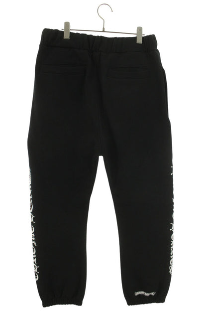 Chrome Hearts Side Logo Print Sweatpants Black Size 32