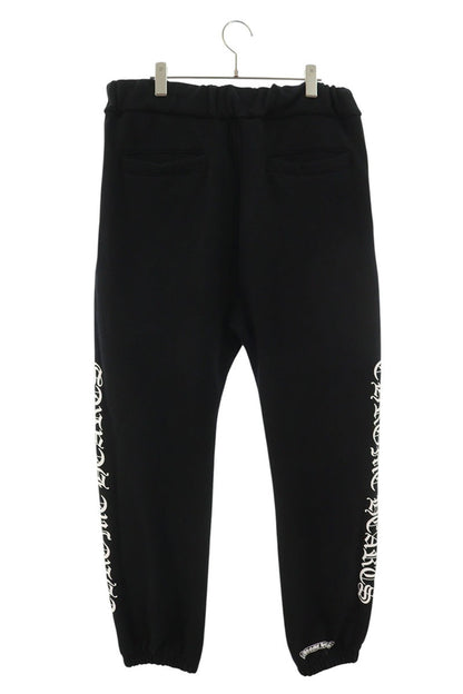 Chrome Hearts Side Logo Print Sweatpants Black/White Size 34