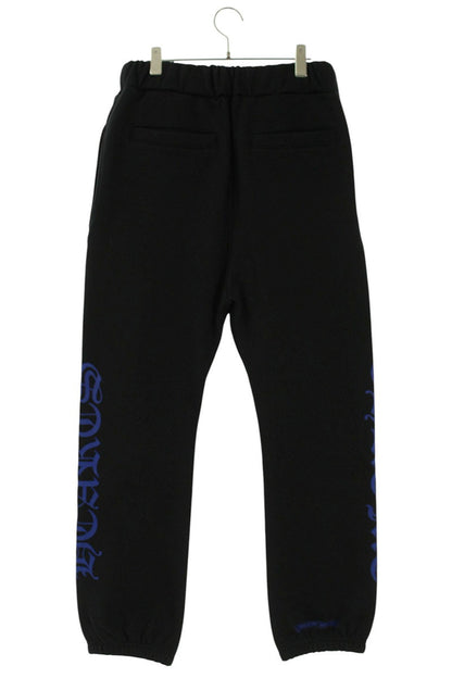 Chrome Hearts Side Logo Print Sweatpants Black/Blue Size 30