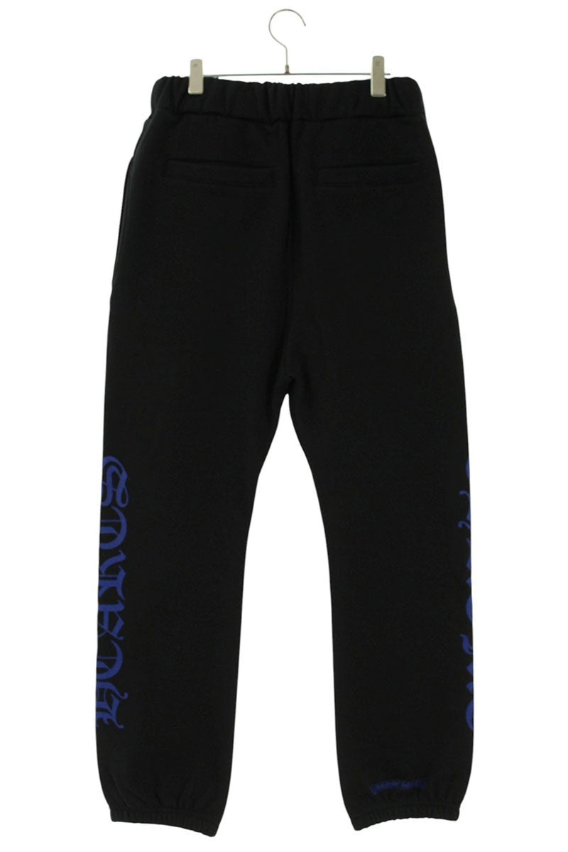 Chrome Hearts Side Logo Print Sweatpants Black/Blue Size 30