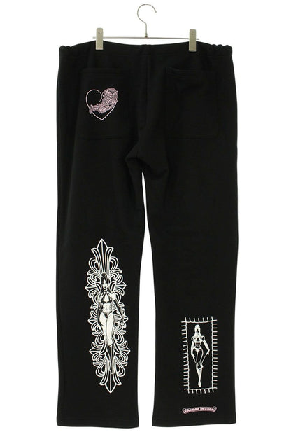 Chrome Hearts Deadly Doll Sweatpants Black/White Size 34
