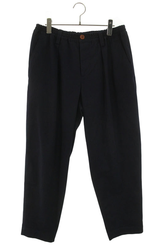 Marni Navy Tropical Blend Button-Fly Long Pants Size 33