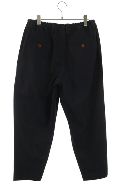 Marni Navy Tropical Blend Button-Fly Long Pants Size 33