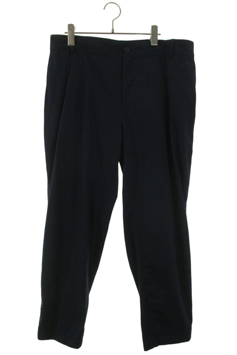 MAISON KITSUNE Cotton Trousers Navy Size 34