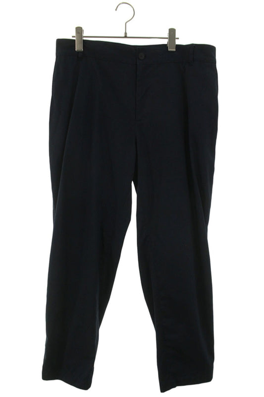 MAISON KITSUNE Cotton Trousers Navy Size 34