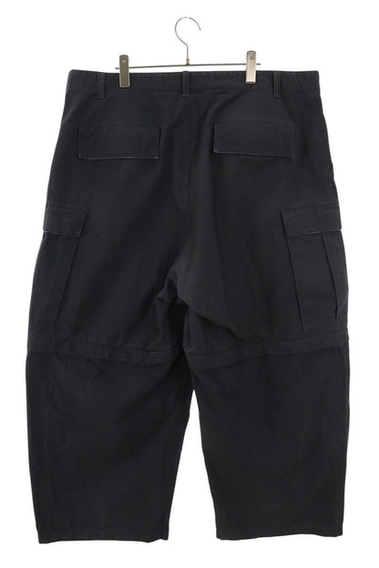 BALENCIAGA 24SS Distressed Large Cargo Pants Black Size 30