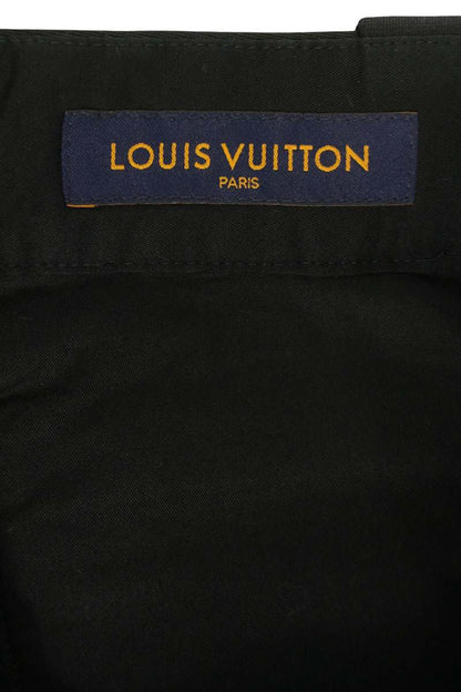 Louis Vuitton 23SS Logo Embroidered Long Pants Black Size 46
