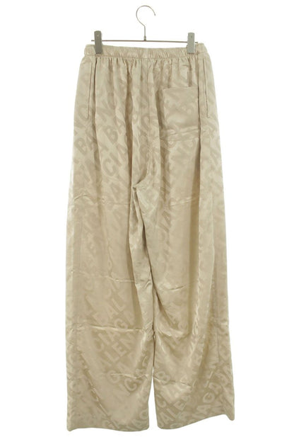 Balenciaga Logo All-Over Print Long Pants Beige Size 36