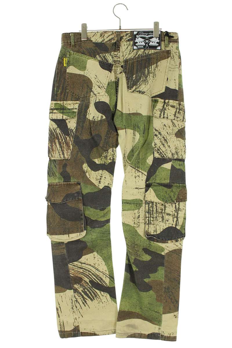 FORMY STUDIO Cotton Camo Cargo Pants Khaki Size 30
