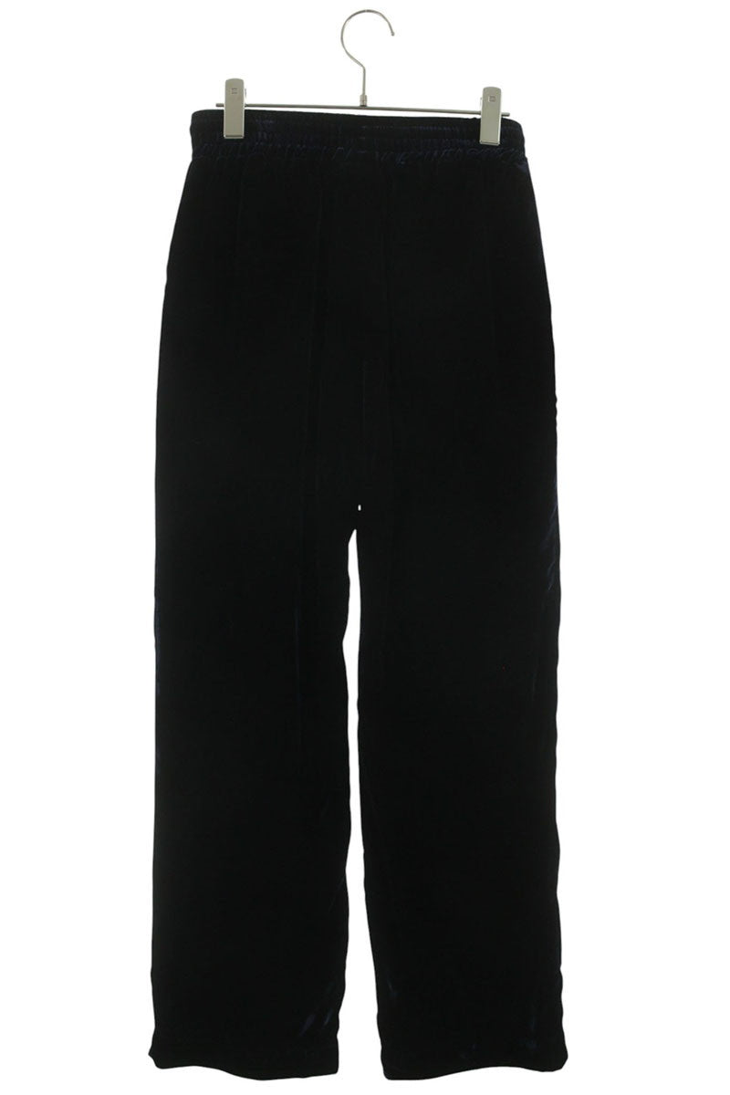 Chrome Hearts Embroidered Velvet Track Pants Blue Size 28