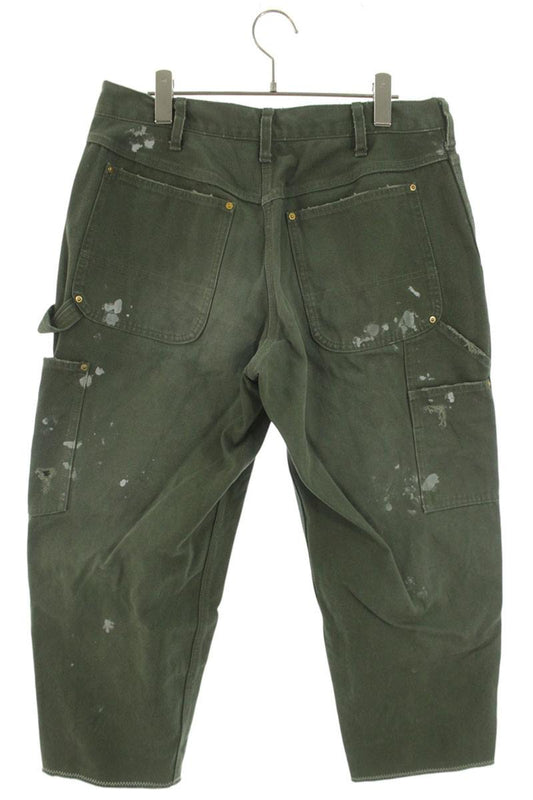 kolor Paint Double Knee Cotton Pants Khaki Size 32