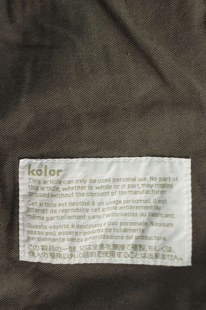 kolor Paint Double Knee Cotton Pants Khaki Size 32