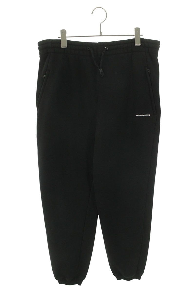 ALEXANDER WANG Front Logo Cotton Blend Sweatpants Size 32