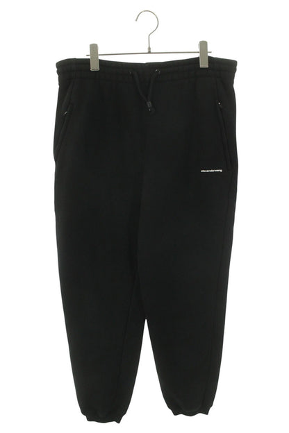 ALEXANDER WANG Front Logo Cotton Blend Sweatpants Size 32