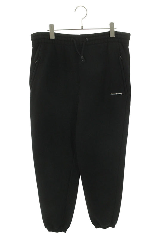 ALEXANDER WANG Front Logo Cotton Blend Sweatpants Size 32